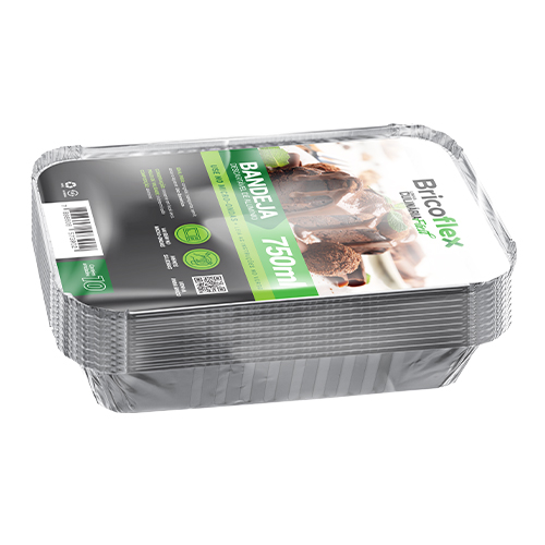 Bandeja Descartável de Alumínio 750 ml